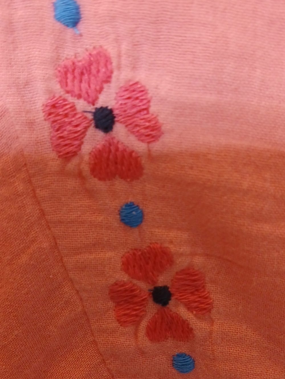 Old Navy Long-Sleeve Double-Weave Embroidered Swing Dress for Girls. Sz 10/12 - Picture 4 of 12